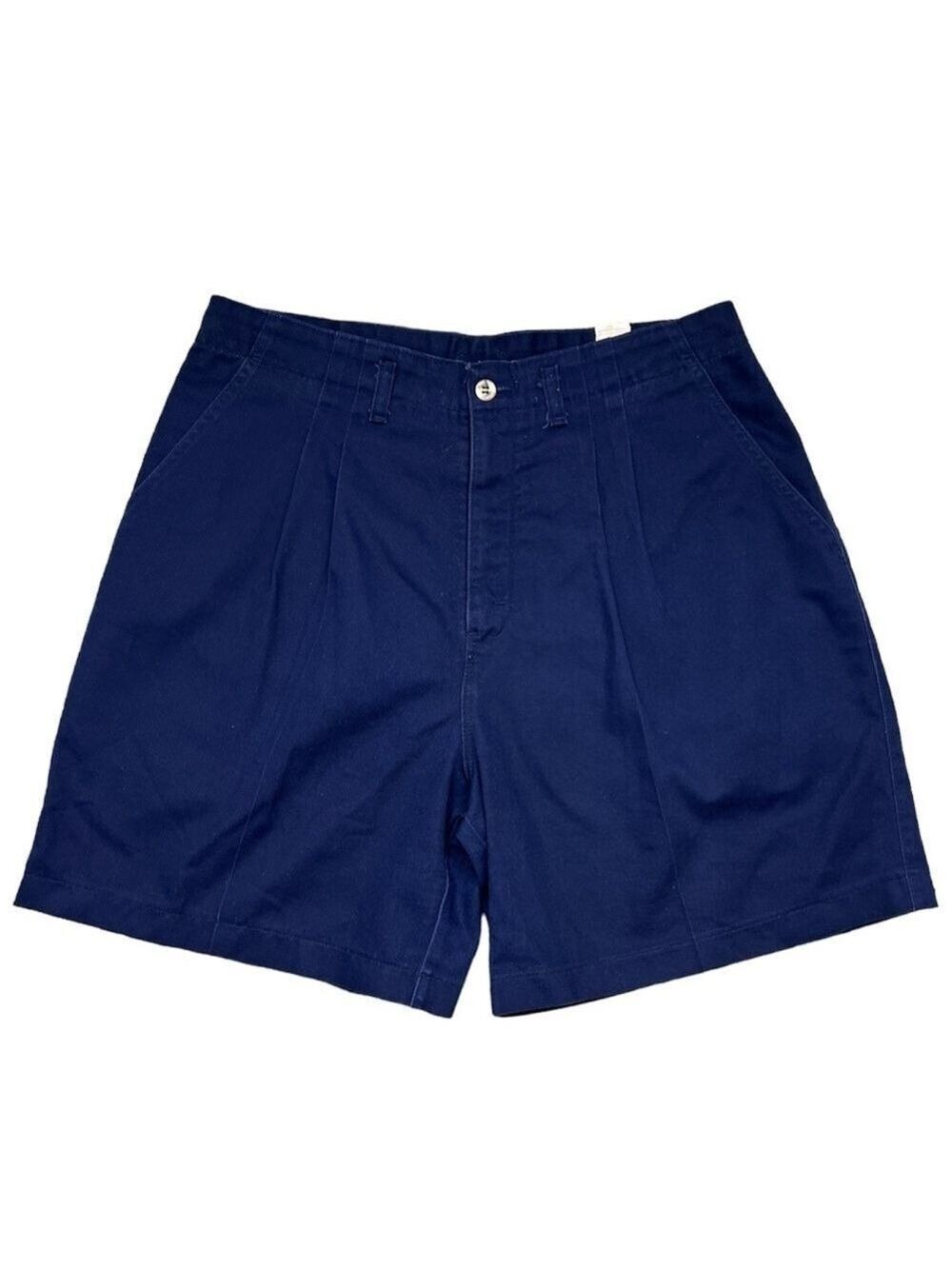 Vintage 90s Northern Reflections blue 100% cotton tailored shorts 15